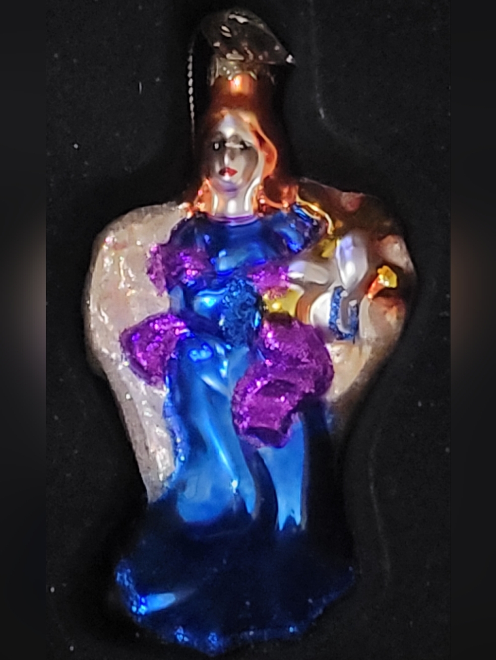 Thomas Pacconi Classics Angels Blown Glass Angel Christmas Ornaments - set of 10 - Picture 9 of 16